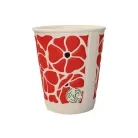 100% lebomló papírpohár duplafalú 220ml (80mm) POPPY 3D műanyagmentes