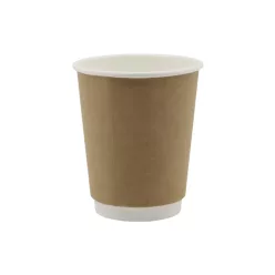 Duplafalú papírpohár 340ml (90mm) KRAFT