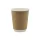 Duplafalú papírpohár 340ml (90mm) KRAFT