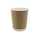 Duplafalú papírpohár 340ml (90mm) KRAFT