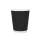 Duplafalú papírpohár 350ml (90mm) BLACK WAVES 3D