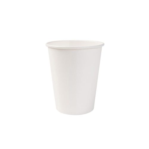 100% lebomló papírpohár fehér 220ml (80mm) műanyagmentes
