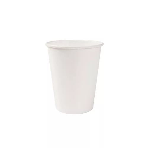 100% lebomló papírpohár fehér 220ml (80mm) műanyagmentes