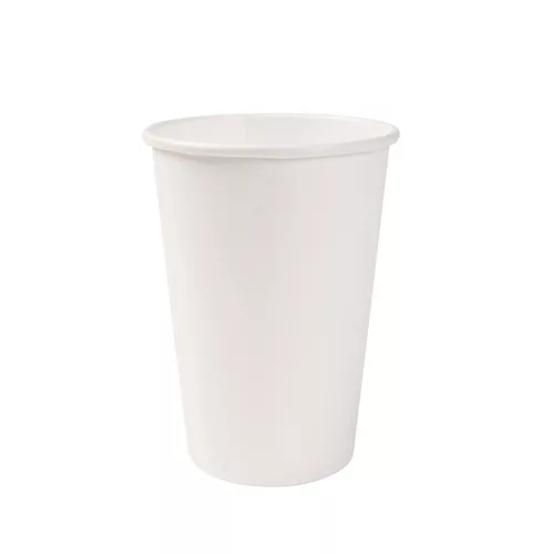 Papírpohár 100% lebomló fehér 340ml (90mm) műanyagmentes