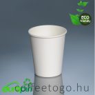 Papírpohár 100% lebomló fehér 340ml (90mm) műanyagmentes