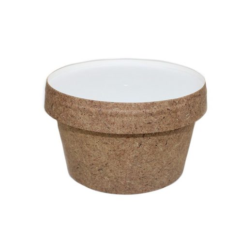 MALAGA tető papírtégelyre (500ml/118mm) kraft