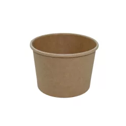 KING MINI 240 ml papírpohár kraft (90mm)