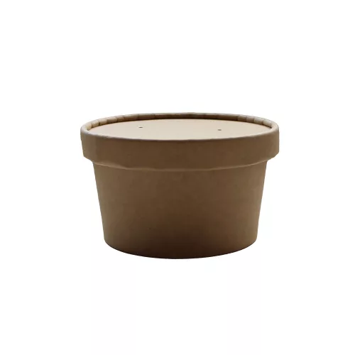 KING 400 ml papírpohár kraft (115mm)