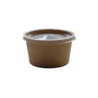 KING 400 ml papírpohár kraft (115mm)