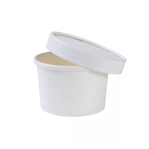 MALAGA 500 ml leveses papírtégely (118mm) fehér