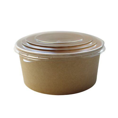 Papír salátás alj 1000ml kraft (150mm)