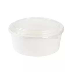 Papír salátás alj 1300ml fehér (185mm)