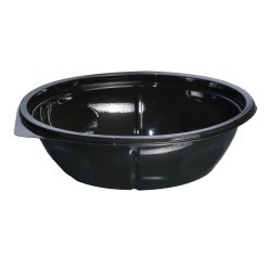 Salátás doboz 500ml fekete PET