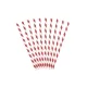 100% papír szívószál Red & White