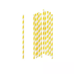 100% papír szívószál Yelow & White