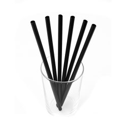 Szívószál (PLA) 8x240mm fekete