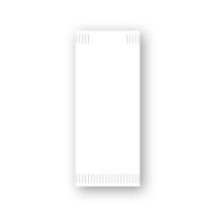 Szalvéta evőeszköztartóval 38x38 cm fehér