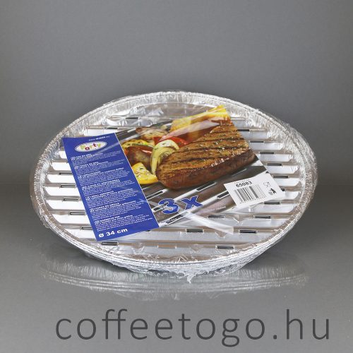 Alumínium kerek grilltálca 34cm