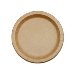 Papír peremes tányér 23cm KRAFT