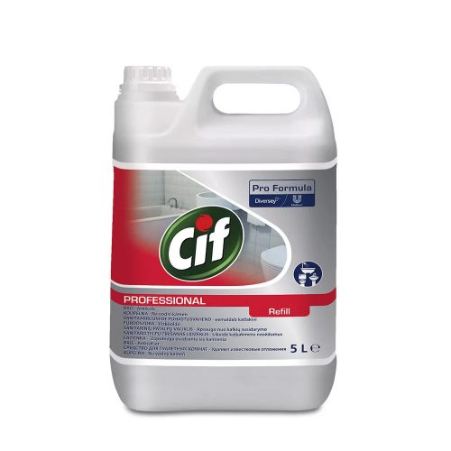 CIF Professional Washroom, fürdőszobai tisztító és vízkőoldó 5 liter