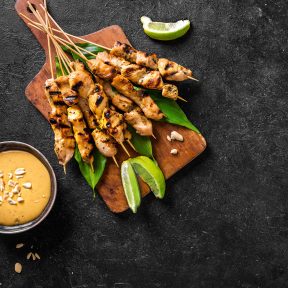 Fa és bambusz nyárs