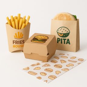 Egyedi Street Food csomagolások