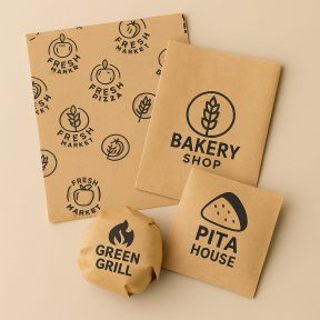 Egyedi márkás zsírpapír, csomagolópapír